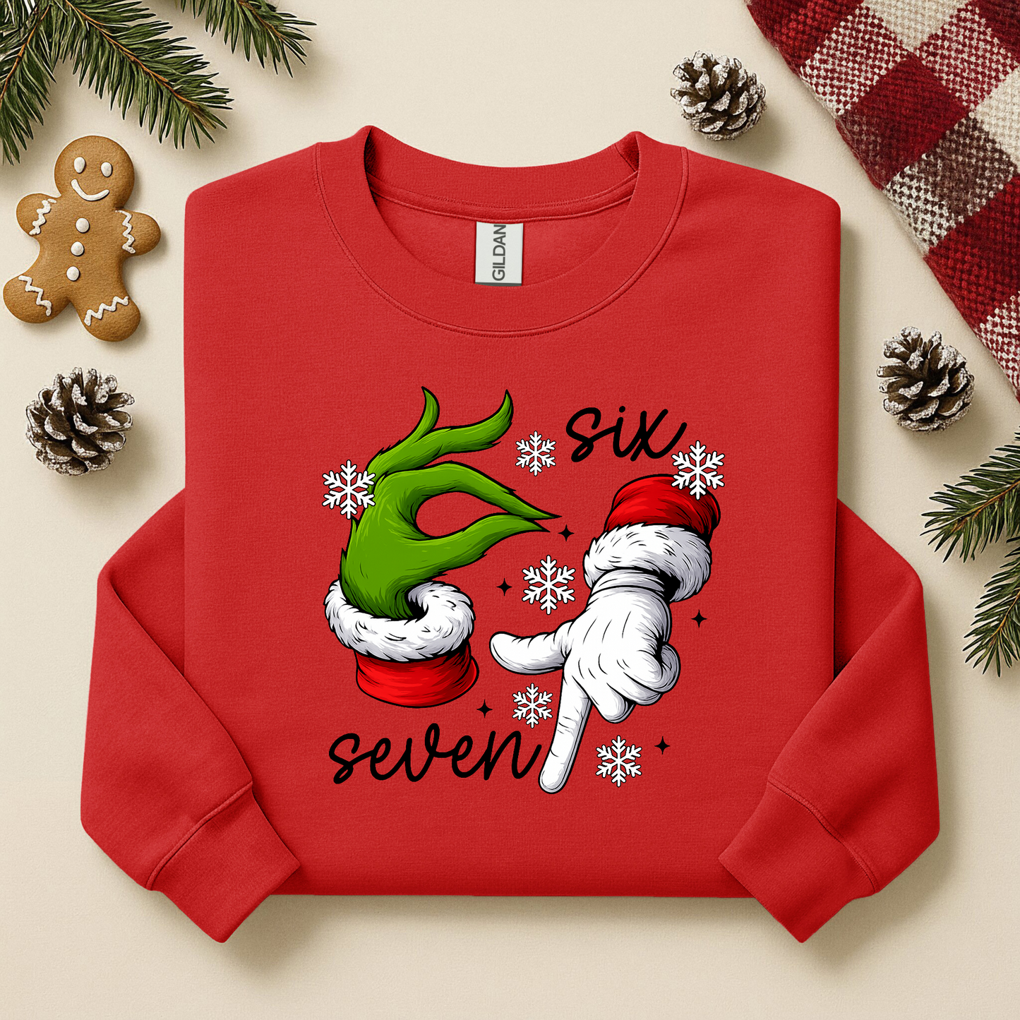 Six Seven Christmas Fingers YOUTH & ADULT SIZES