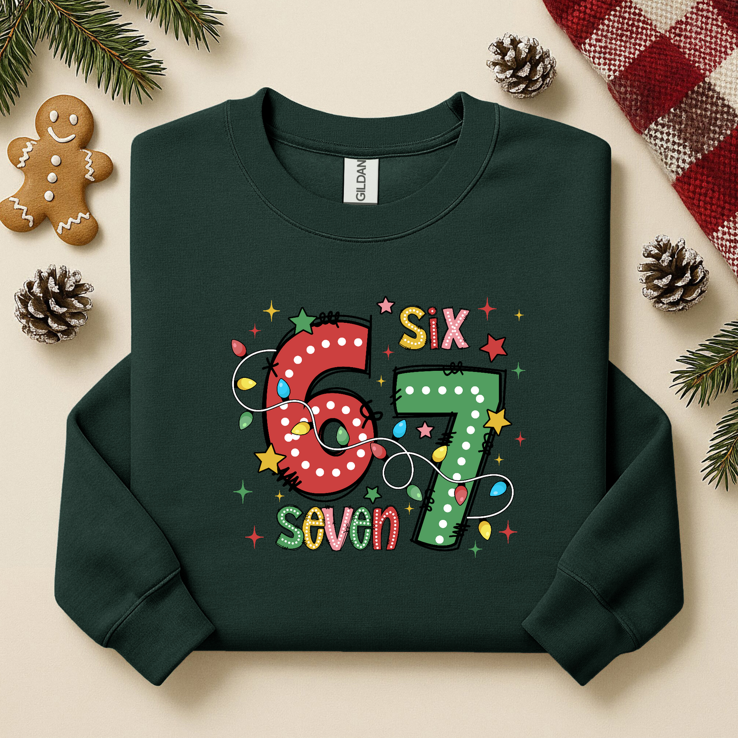 Six Seven Christmas Numbers YOUTH & ADULT SIZES