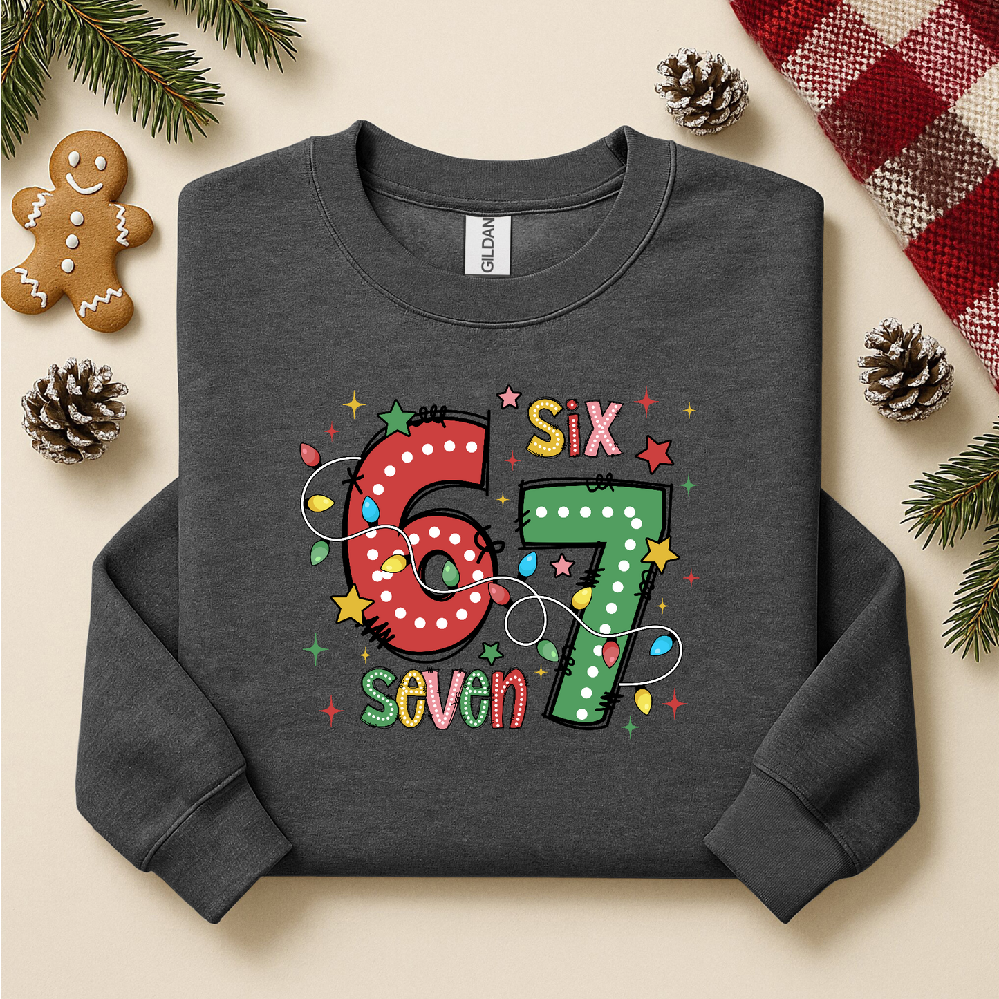 Six Seven Christmas Numbers YOUTH & ADULT SIZES